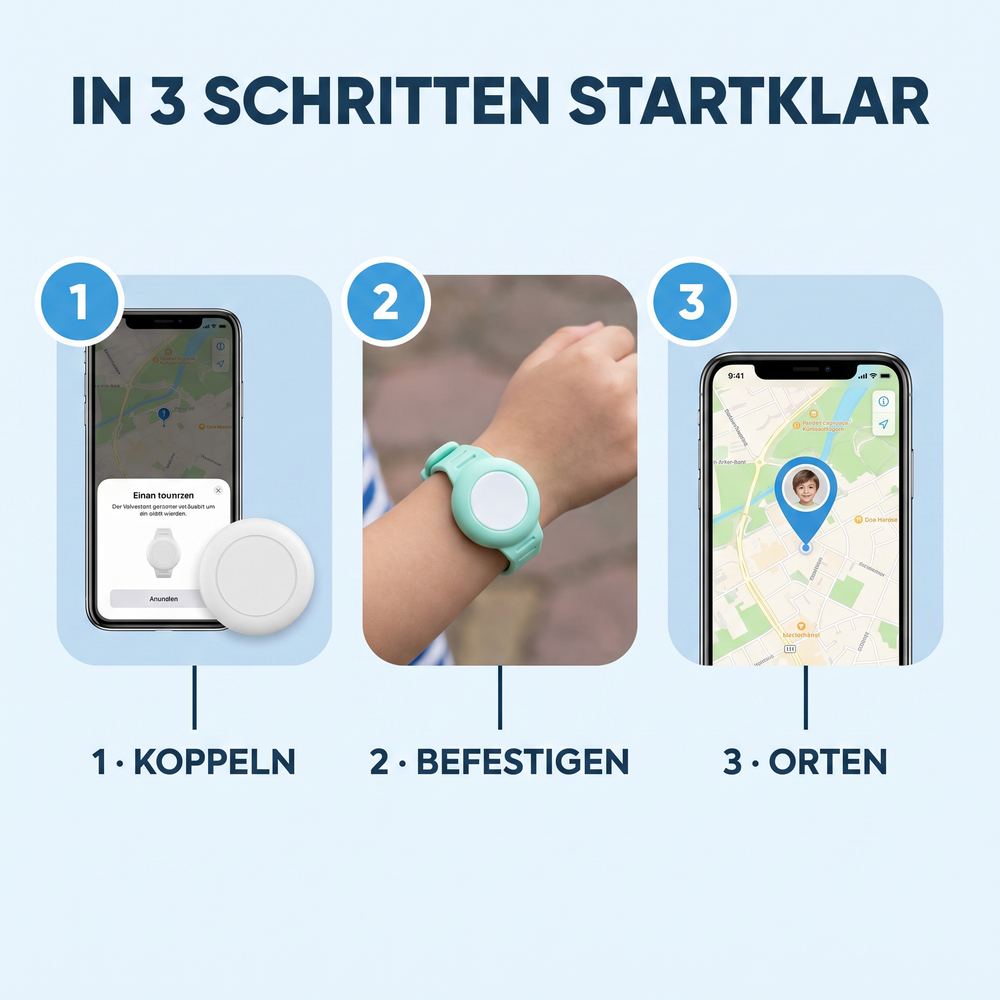 Kinder-Ortungs-Set – Immer wissen, wo es ist